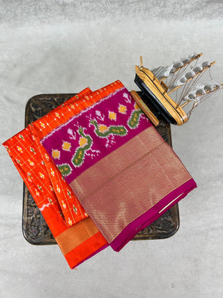 HANDLOOM POCHAMPALLY(IKAT) PURE SILK LEHENGA