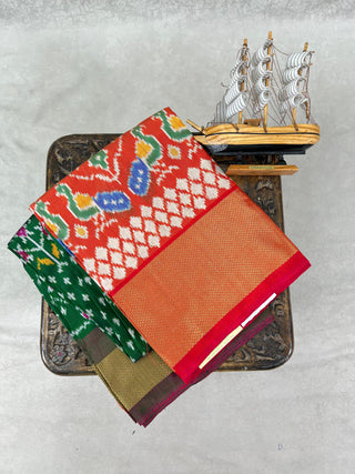 HANDLOOM POCHAMPALLY(IKAT) PURE SILK LEHENGA