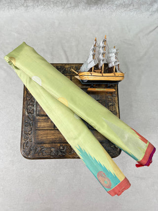 GADWAL PURE SILK TEMPLE BORDER HANDLOOM SAREE