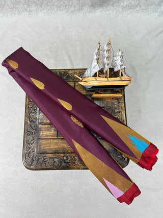 GADWAL PURE SILK TEMPLE BORDER HANDLOOM SAREE