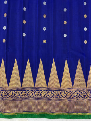GADWAL PURE SILK TEMPLE BORDER HANDLOOM SAREE
