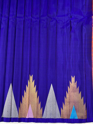 GADWAL PURE SILK TEMPLE BORDER HANDLOOM SAREE