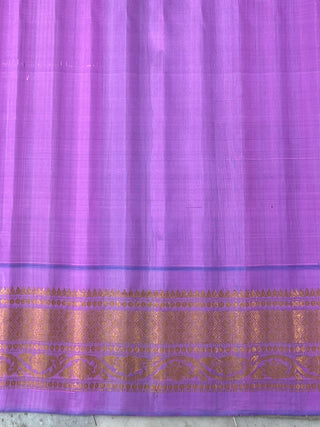 GADWAL PURE SILK HANDLOOM SAREE WITH GANGA JAMUNA BORDER
