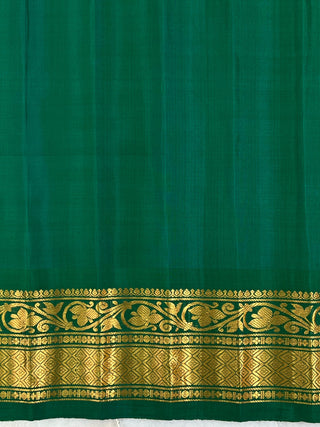 GADWAL PURE SILK HANDLOOM SAREE WITH GANGA JAMUNA BORDER