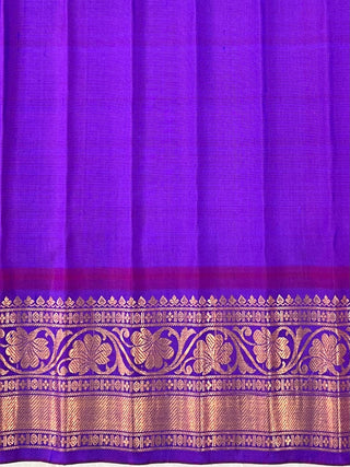GADWAL PURE SILK HANDLOOM SAREE WITH GANGA JAMUNA BORDER