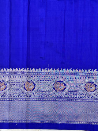GADWAL PURE SILK HANDLOOM SAREE WITH MAHARANI TURNING BORDER