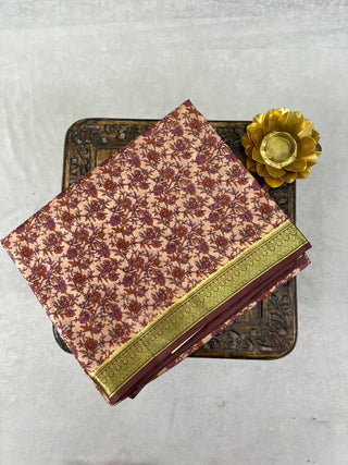 KANCHIPURAM PRINTED PURE SILK SAREE