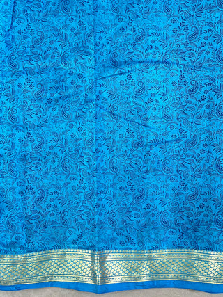 KANCHIPURAM PRINTED PURE SILK SAREE