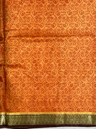 KANCHIPURAM PRINTED PURE SILK SAREE