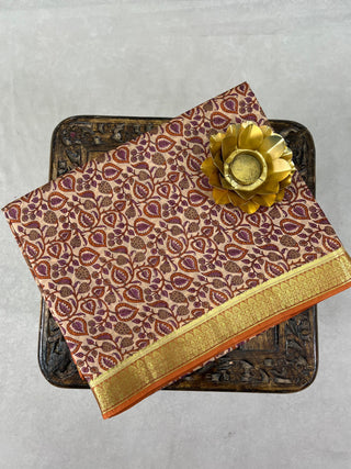 KANCHIPURAM PRINTED PURE SILK SAREE