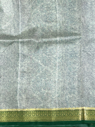 KANCHIPURAM PRINTED PURE SILK SAREE