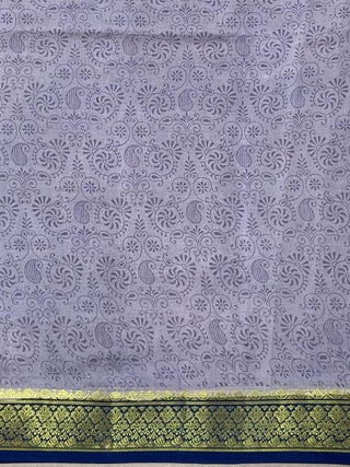 KANCHIPURAM PRINTED PURE SILK SAREE