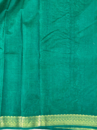 KANCHIPURAM PRINTED PURE SILK SAREE