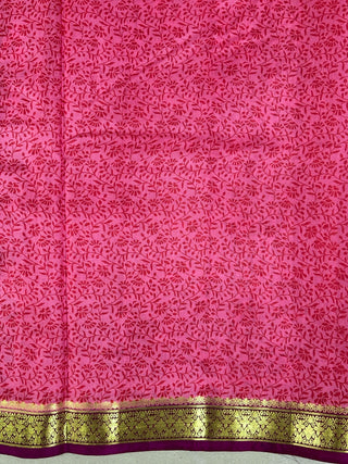 KANCHIPURAM PRINTED PURE SILK SAREE