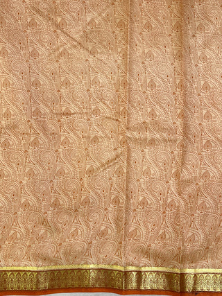 KANCHIPURAM PRINTED PURE SILK SAREE