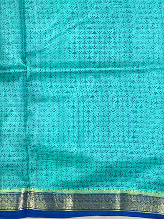 KANCHIPURAM PRINTED PURE SILK SAREE