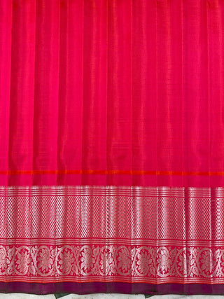 GADWAL PURE SILK CHECKS BUTTA SAREE