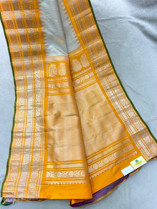 GADWAL PURE SILK CHECKS BUTTA SAREE