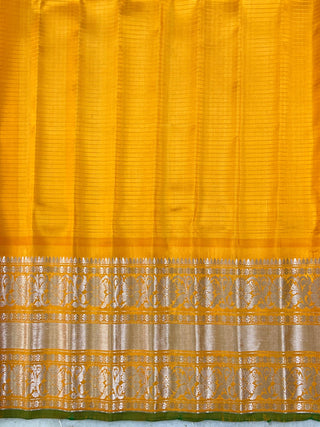 GADWAL PURE SILK CHECKS BUTTA SAREE