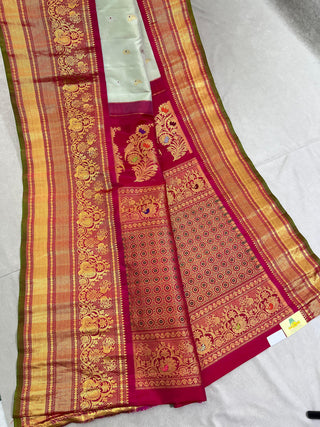GADWAL PURE SILK HANDLOOM BUTTA SAREE