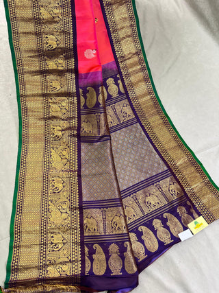 GADWAL PURE SILK HANDLOOM BUTTA SARE