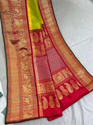 GADWAL PURE SILK HANDLOOM BUTTA SAREE