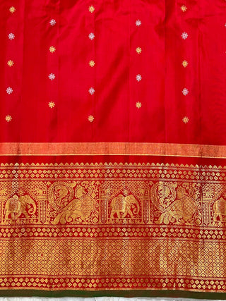GADWAL PURE SILK HANDLOOM BUTTA SAREE