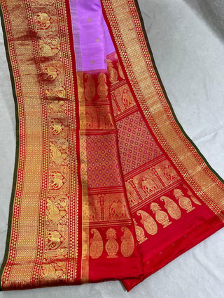 GADWAL PURE SILK HANDLOOM BUTTA SAREE