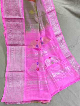 VEKATGIRI JAMDANI PURE SILK HANDLOOM SAREE