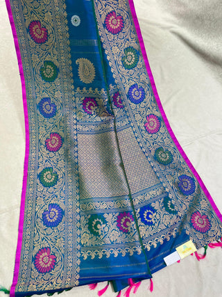 GADWAL PURE SILK HANDLOOM TURNING BORDER SAREE