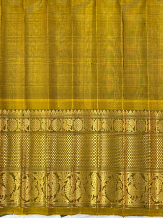 GADWAL PURE SILK HANDLOOM CHECKS BUTTA SAREE