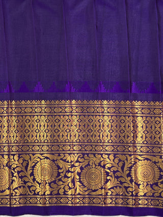 GADWAL PURE SILK HANDLOOM CHECKS BUTTA SAREE
