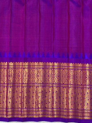 GADWAL PURE SILK HANDLOOM CHECKS BUTTA SAREE
