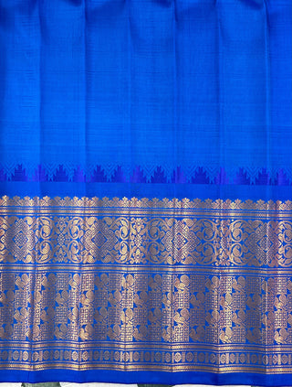 GADWAL PURE SILK HANDLOOM CHECKS BUTTA SAREE