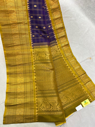 GADWAL PURE SILK HANDLOOM CHECKS BUTTA SAREE
