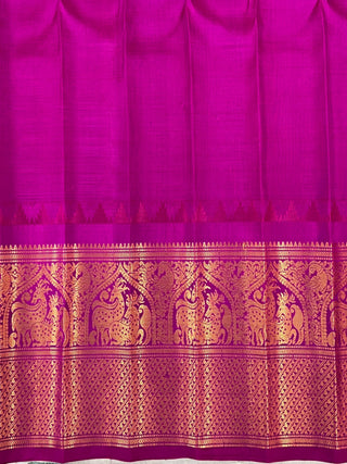 GADWAL PURE SILK HANDLOOM CHECKS BUTTA SAREE