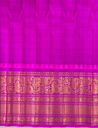 GADWAL PURE SILK HANDLOOM CHECKS BUTTA SAREE