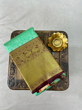 KANCHIPURAM BROCADE PURE SILK SAREE