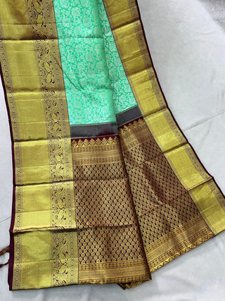 KANCHIPURAM BROCADE PURE SILK SAREE