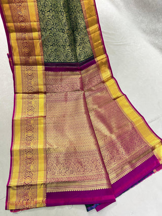 KANCHIPURAM BROCADE PURE SILK SAREE