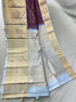 KANCHIPURAM BROCADE PURE SILK SAREE
