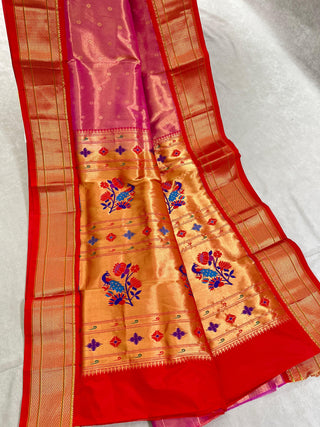 NARAYANPET PURE SILK TISSUE PAITHANI SAREE
