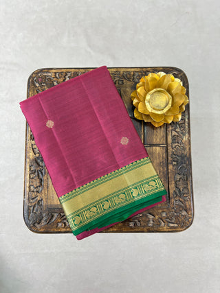 KANCHIPURAM PURE SILK SMALL BORDER SAREE
