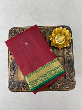 KANCHIPURAM PURE SILK SMALL BORDER SAREE