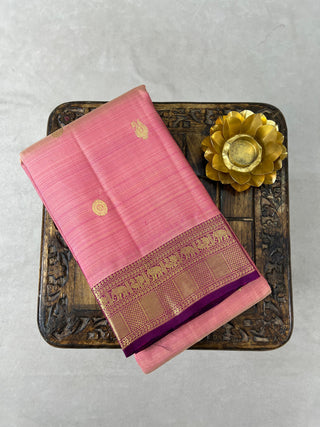 KANCHIPURAM PURE SILK SMALL BORDER SAREE