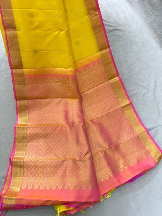 KANCHIPURAM PURE SILK SMALL BORDER SAREE
