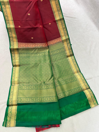 KANCHIPURAM PURE SILK SMALL BORDER SAREE
