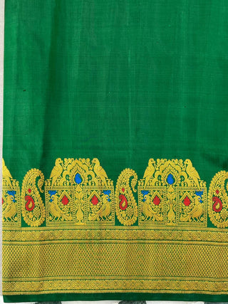 GADWAL PURE SILK HANDLOOM TURNING BORDER SAREE