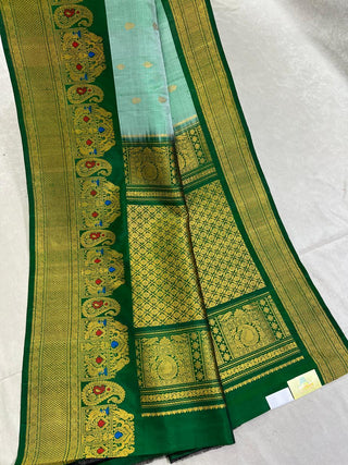 GADWAL PURE SILK HANDLOOM TURNING BORDER SAREE
