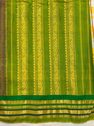 GADWAL PURE COTTON CHECKS HANDLOOM SAREE